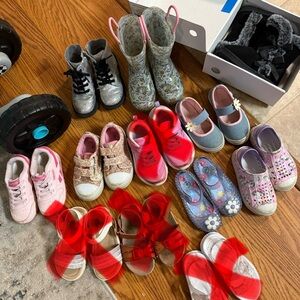 Mixed Girls' Assorted Shoes - Pink, Red, Silver, Blue, Floral